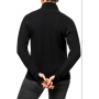 FULL ZIP JACKET 600 noire de dos woolpower