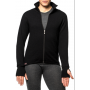 FULL ZIP JACKET 600 noire de face  woolpower